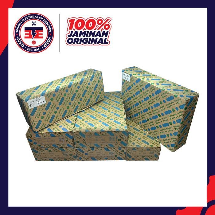 Terminal Block Din Rail 800V UK3N UK5N UK6N UK10N UK16N UK25N UK35N Per 1 Dus UK-3N UK-5N UK-6N