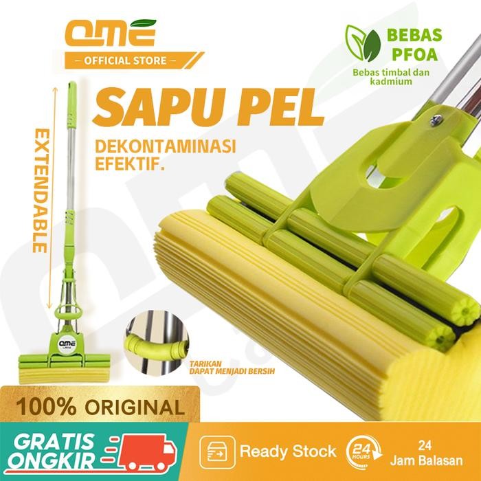 Pilihan- Qme Mop Busa Serbaguna / Sapu Pel Mop Alat Pembersih Lantai Pengering Lantai Sodok /