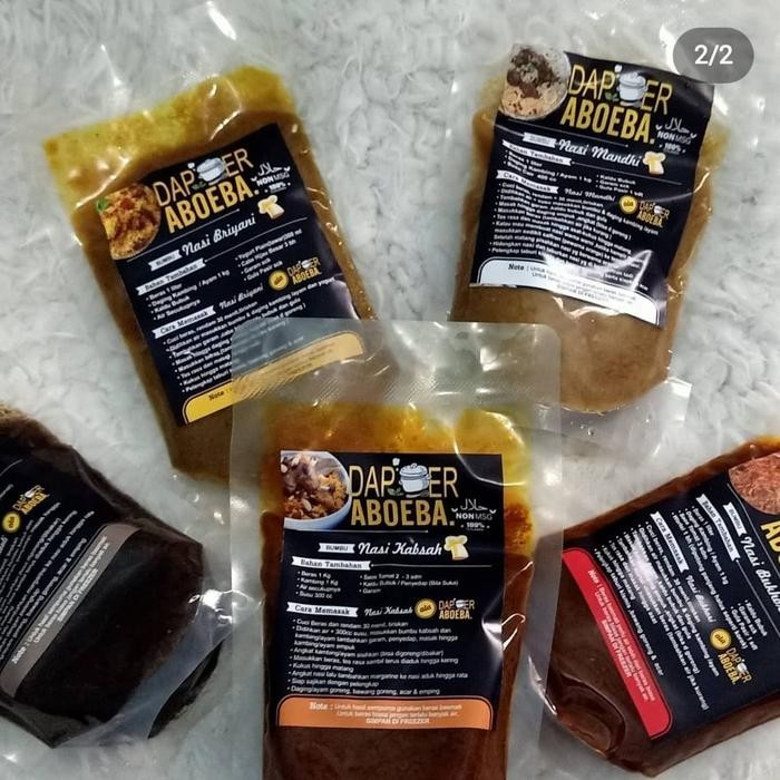 

Stok Baru Bumbu Nasi Kebuli Mandhi Biryani Kabsah dan Bukhori Dapoer Aboeba 200g