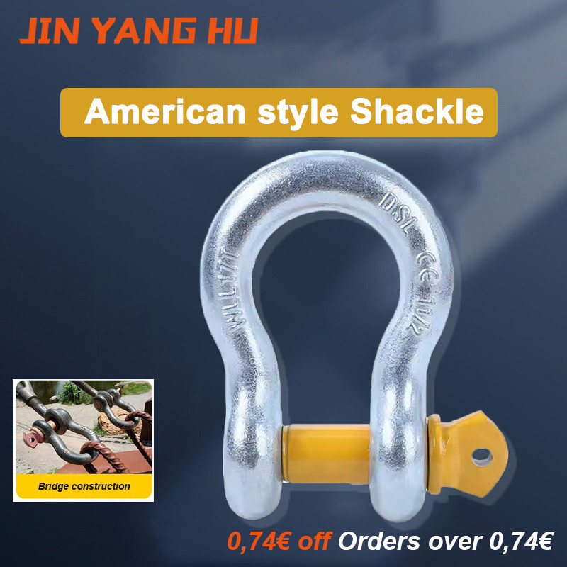 New G209 Shackle D Ring Shackles Heavy Duty Shackle Galvanized & Poweder Coated Anchor Shackle Forge