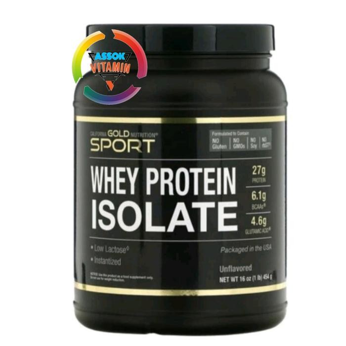 California Gold Nutrition SPORT - Whey Protein Isolate 454 gr ori USA
