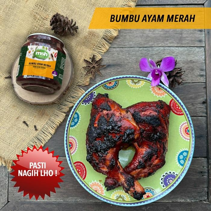 

Stok Baru Bumbu Ayam Merah Maknyuz 180gr