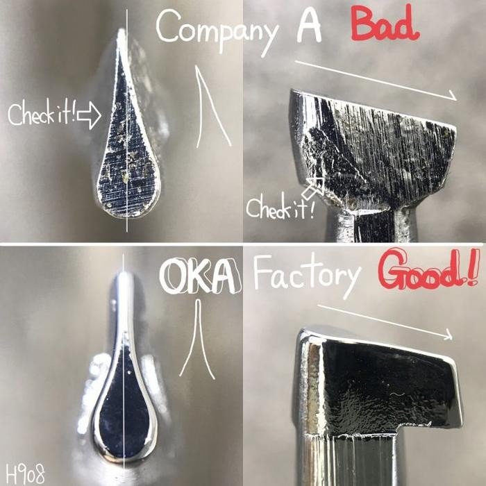 

OKA Stop Leather Stamp tool carving stamping - Oka Factory Japan leather tool alat ukir kulit