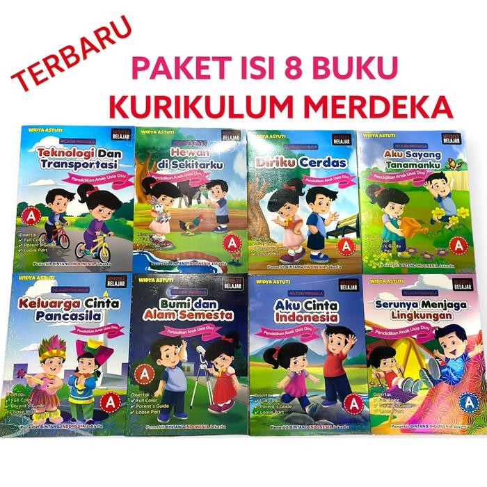 Paket Lks Isi 8 Buku Tk A Kurikulum Merdeka Belajar Penerbit Bintang Indonesia Edisi Terbaru