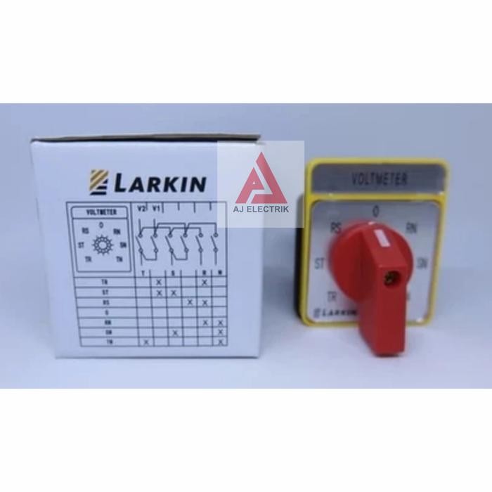 Larkin Volt Meter Selector Switch Lw7V48 / Voltmeter 7Posisi 3Phase