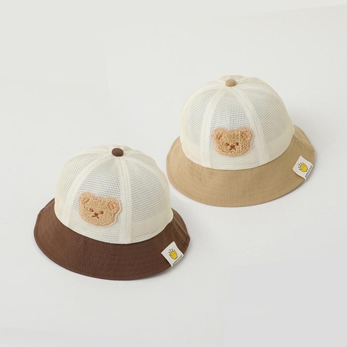 Teddy Mesh Bucket Hat / Topi Bayi
