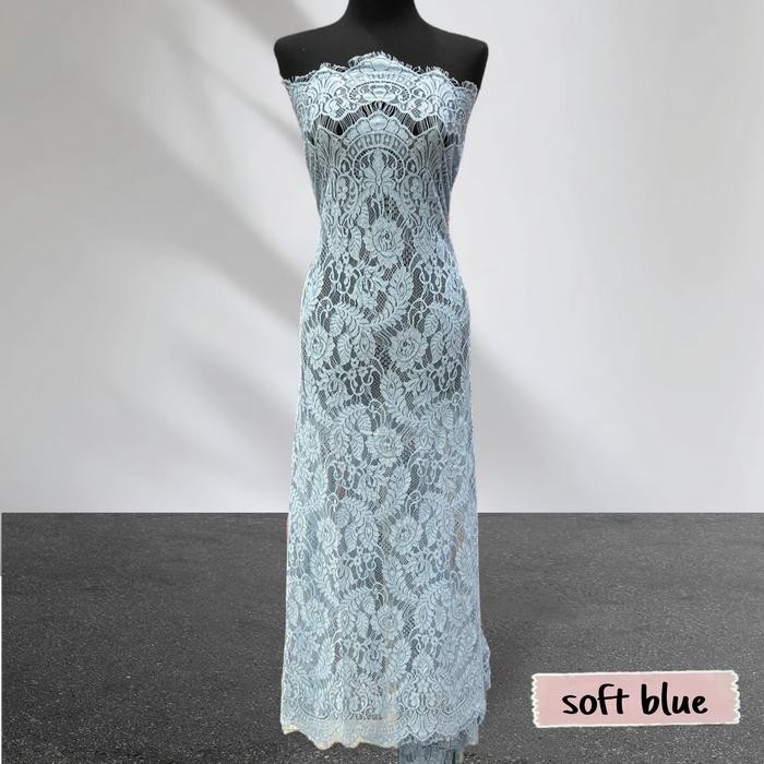 Bakal Kain Bahan Kebaya Brokat Semi Prancis Katun Fatmawati