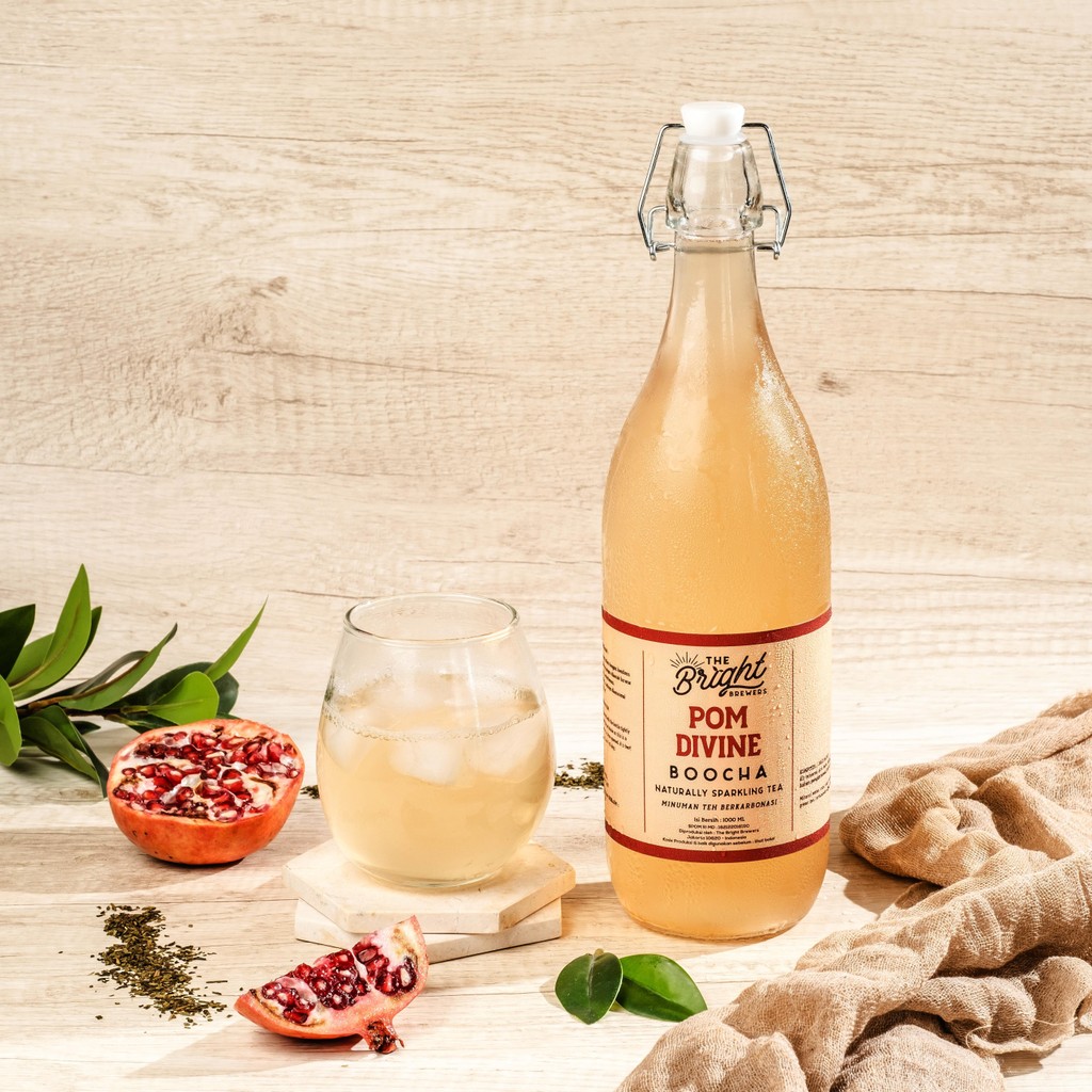 

Kombucha Teh Fermentasi Pom Divine (Rasa Delima) - The Bright Brewers - 1 Liter