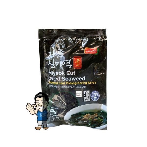 

Miyeok Cut Dried Seaweed- Rumput Laut Potong Kering Korea 20 g