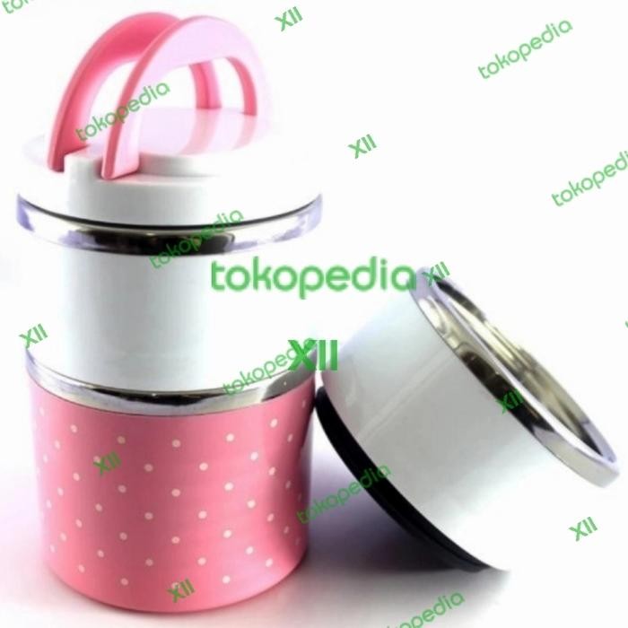 Premium Lunch Box 3 Susun ~ Rantang Stainless Steel Tahan Panas