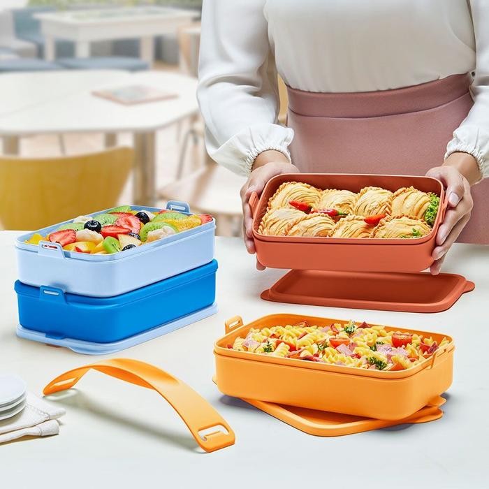 Rantang 4 Susun Tupperware Click To Go Round