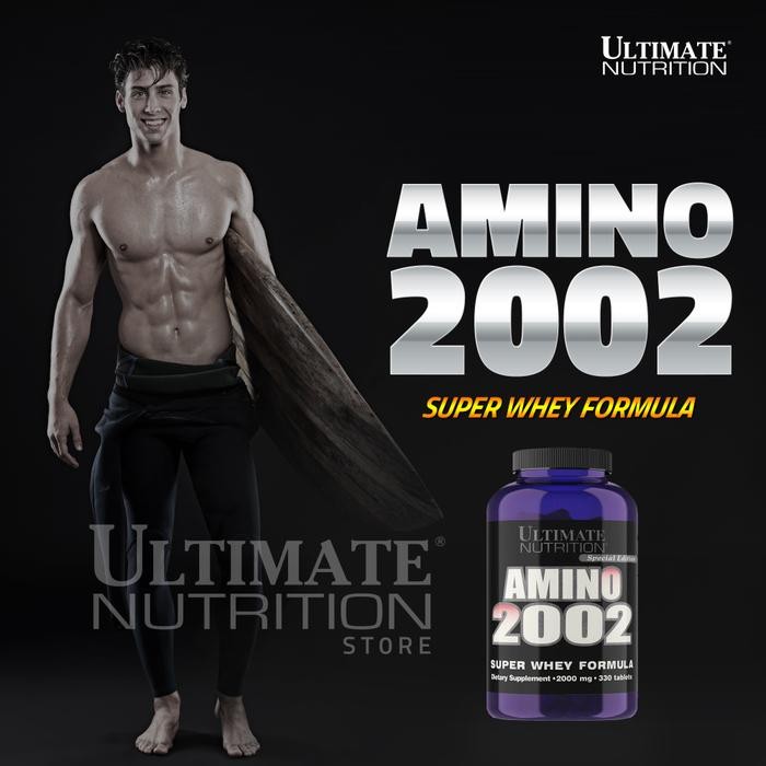 Ultimate Nutrition SUPER WHEY AMINO 2002 suplemen fitness / suplemen gym / protein tablet