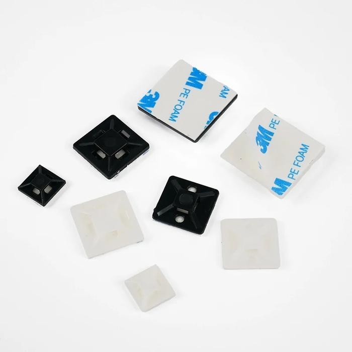 

Cabel Tie Mount 40 X 40 Cabel Tie Mount Klem Kabel Tempel Dinding 3M Klip Kabel Self Adhesive Cabel