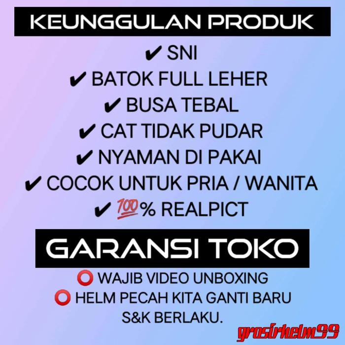 Helm Bogo Classic Bogo Murah Tanpa Kaca Free Pet Topi Bogo Pasti Diskon