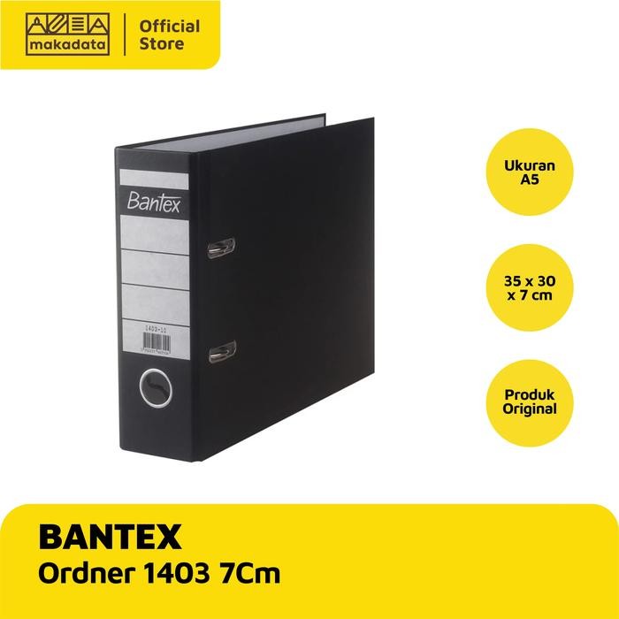 

OJ ORDNER BANTEX A5 KWITANSI 1403-10 7cm WARNA BLACK MURAH