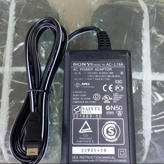 New Adaptor/Charger Handycam Sony Dcr Sd1000 Terlariss 