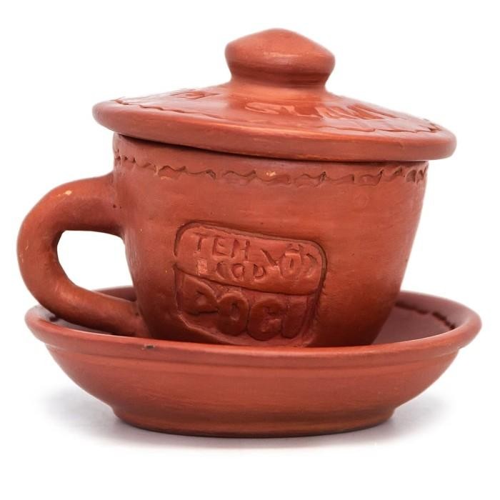 Pilihan- Poci Set Tanah Liat Tipe Borobudur - Perangkat Minum Teh *Kurir