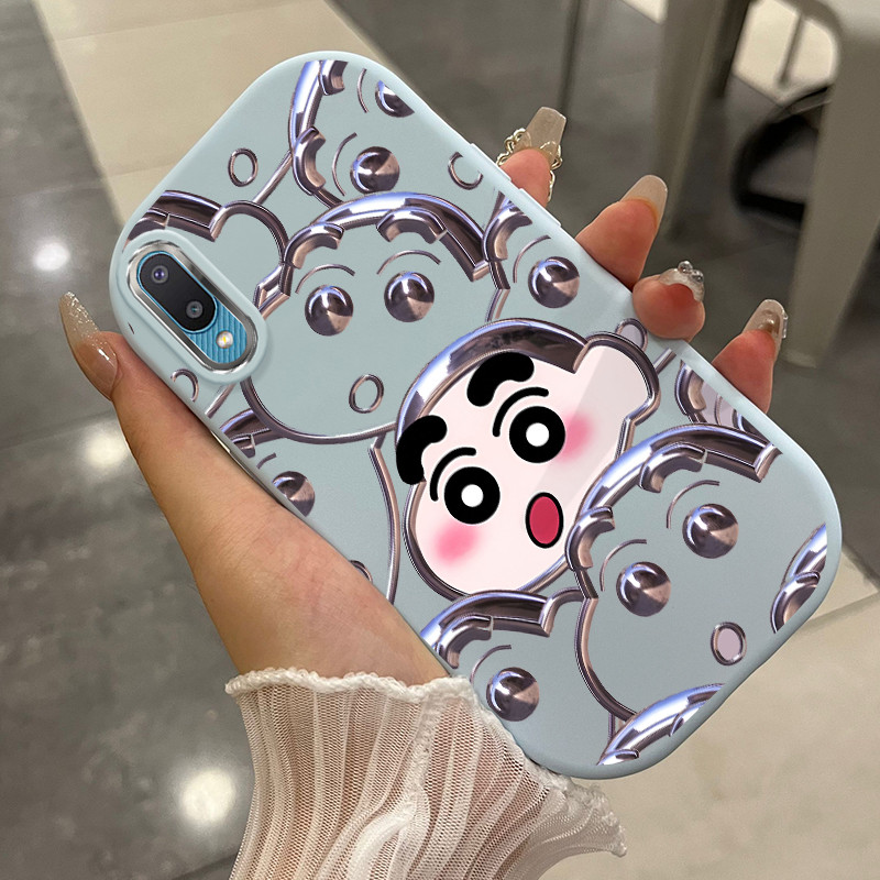 Casing Hp Untuk Samsung Galaxy A02 M02 Case Casing pola Anak-anak dan anjing Kesing HP Kasing bulat 