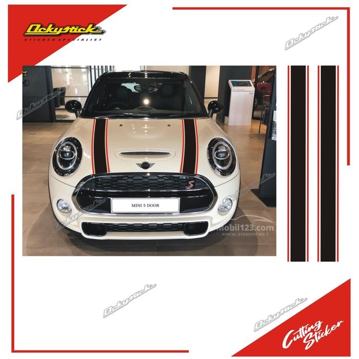 cutting sticker Kap mesin mini kode 15 stiker mobil