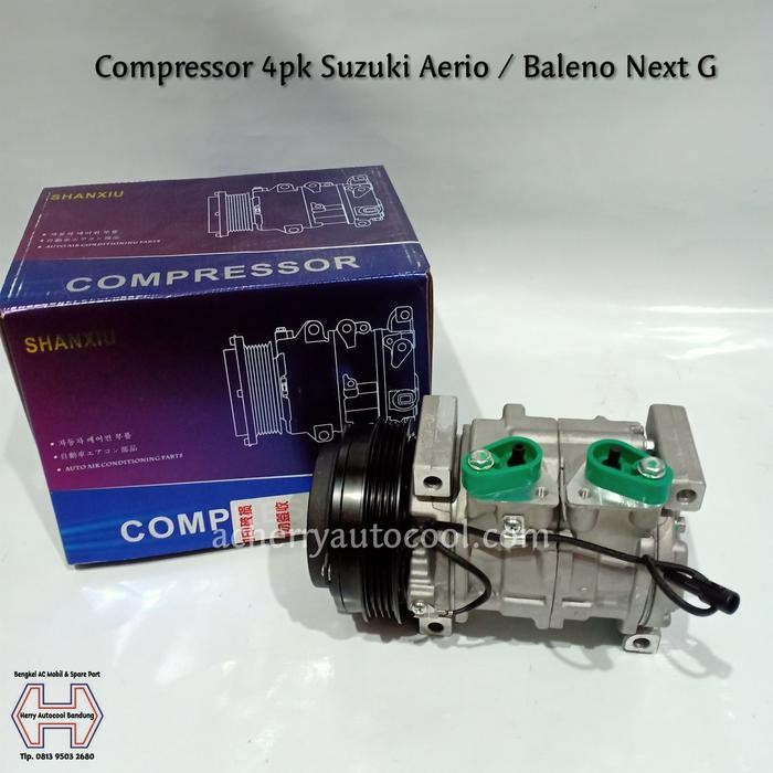 Compressor Ac Mobil 4pk Suzuki Aerio / Baleno Next G ( Imitasi )