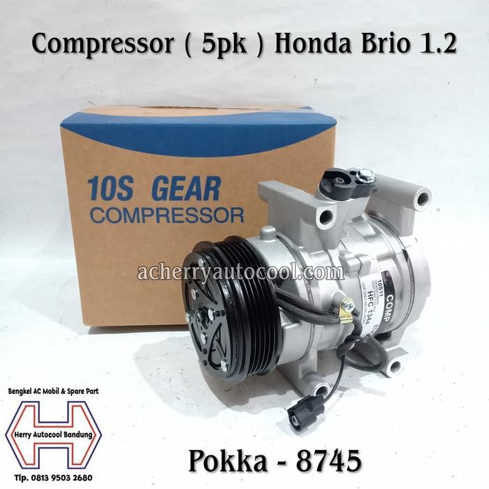 Compressor Kompressor Dinamo Ac Mobil Honda Brio 1.2 (5PK)