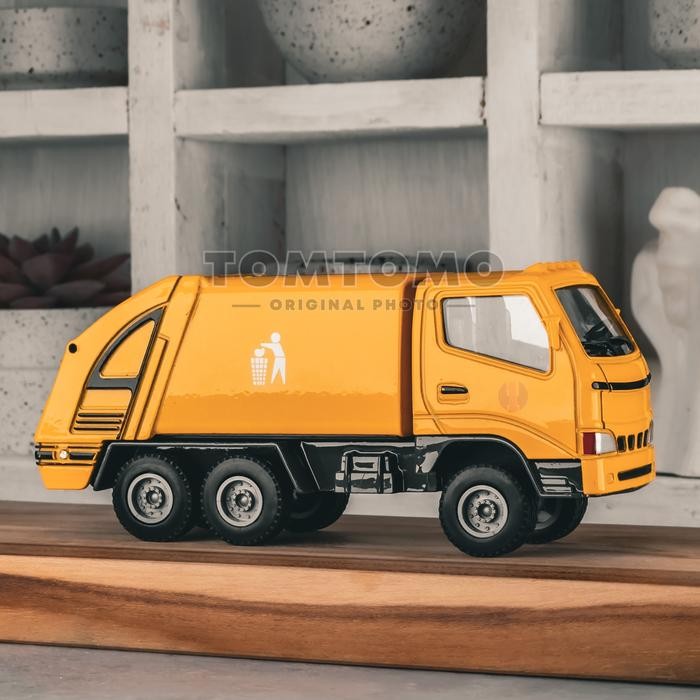 Pilihan- Tomtomo Garbage Truck M Diecast Miniatur Mobil Mobilan Trash Truk