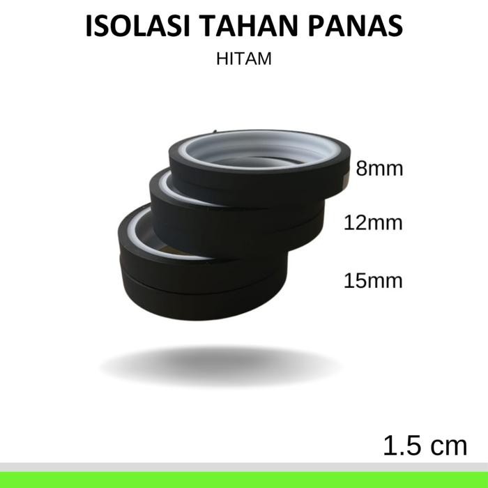RakkiPanda Isolasi Solatip Tahan Panas Warna Hitam