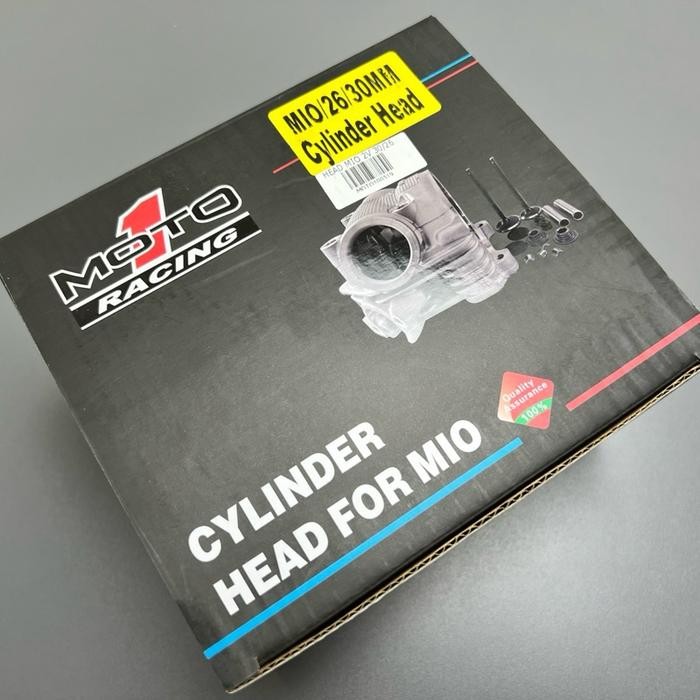 BLOK HEAD MOTO 1 CYLINDER HEAD MIO KARBU 2V (30-26) + KLEP +RETAINER MOTO1 RACING