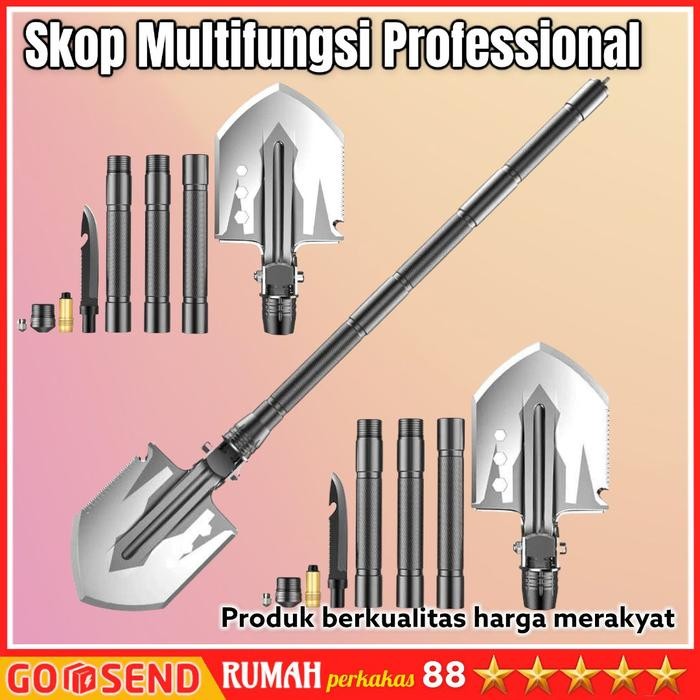 Sekop Lipat Portable Multifungsi Professional Tactical Army Tool