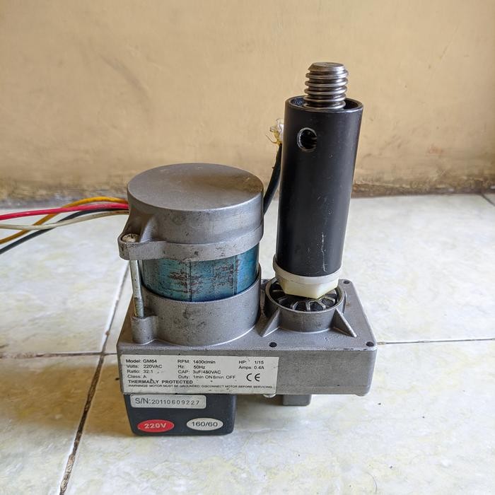 ACTUATOR LINEAR TREADMILL 220V AC RATIO 1:32 50RPM 25W MODEL GM64