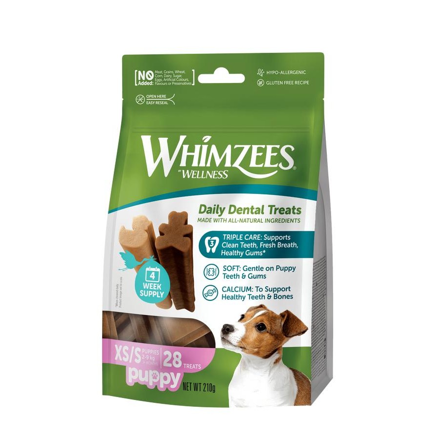Whimzees Dental Chew Dog Treats Puppy Xs/S -Gratisongkir