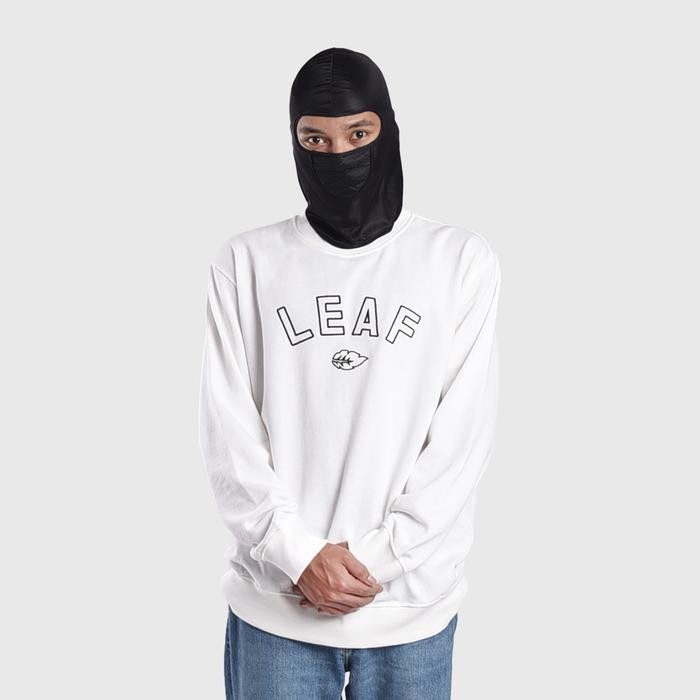 LEAF Year 2K White Crewneck terlaris