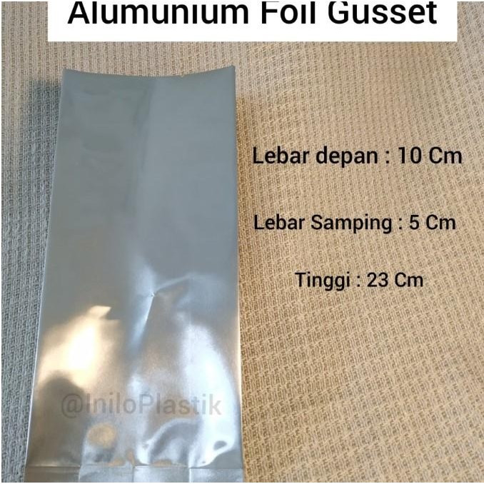 25 pcs - Kantong Kemasan Gusset / Alumunium Foil Gusset
