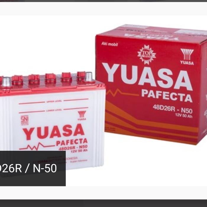 accu mobil yuasa basah n50 aki mobil