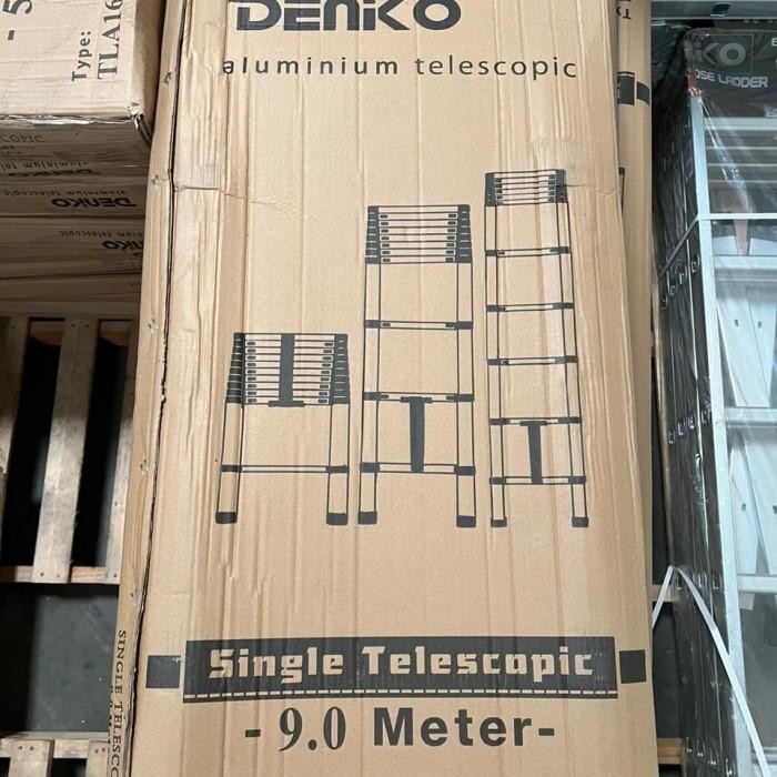Terbagus Tangga Teleskopik 9 Meter Denko Tla20 Teleskopik Single 9 M Tangga Lipat Alumunium