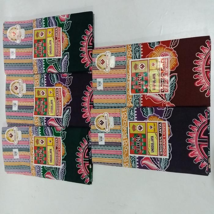selendang batik halus unggul jaya mahkota jaya corak liong
