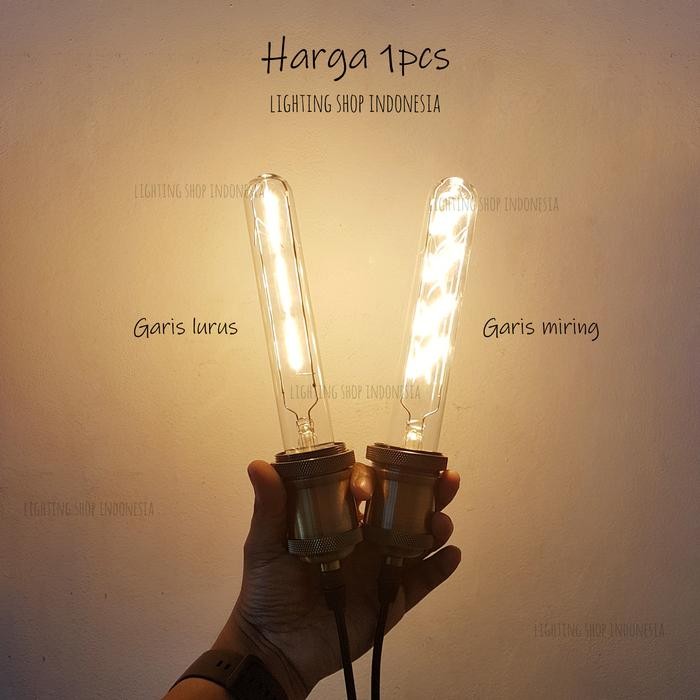 T8-120 / T8 -150 19Cm Lampu Filament Bohlam Edison Led Panjang Pipa