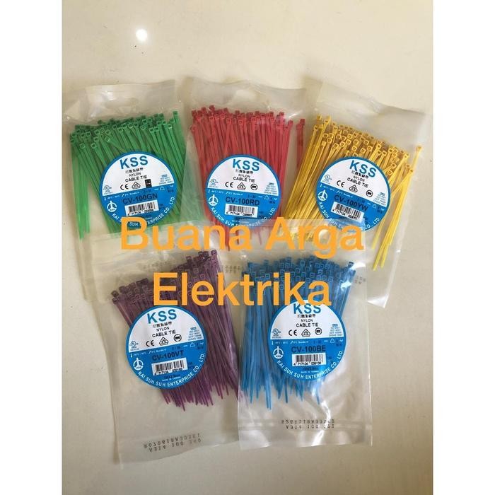 Kabel ties warna KSS CV 100/ nylon/ cable tie KSS CV 100 ORIGINAL/10cm