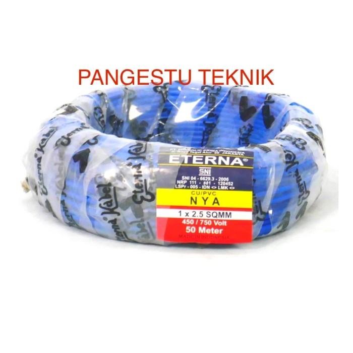 Kabel Nya 2,5 Mm Biru Eterna / 50 Meter / Nya 2.5 Mm