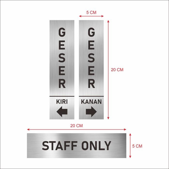 DISKON Plat a Stainless, Plat Etching, Plat Grafir READY STOCK