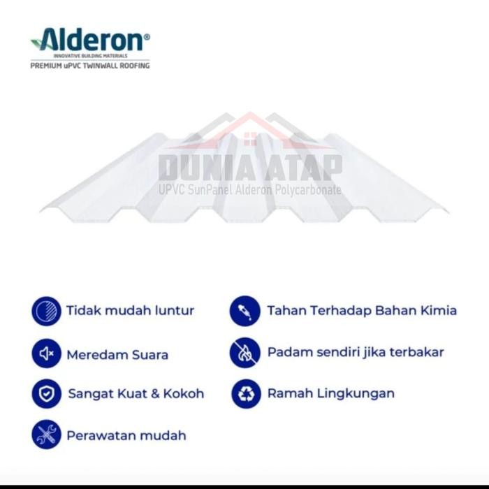 Atap Alderon Transparan Tp / Alderon Polycarbonate