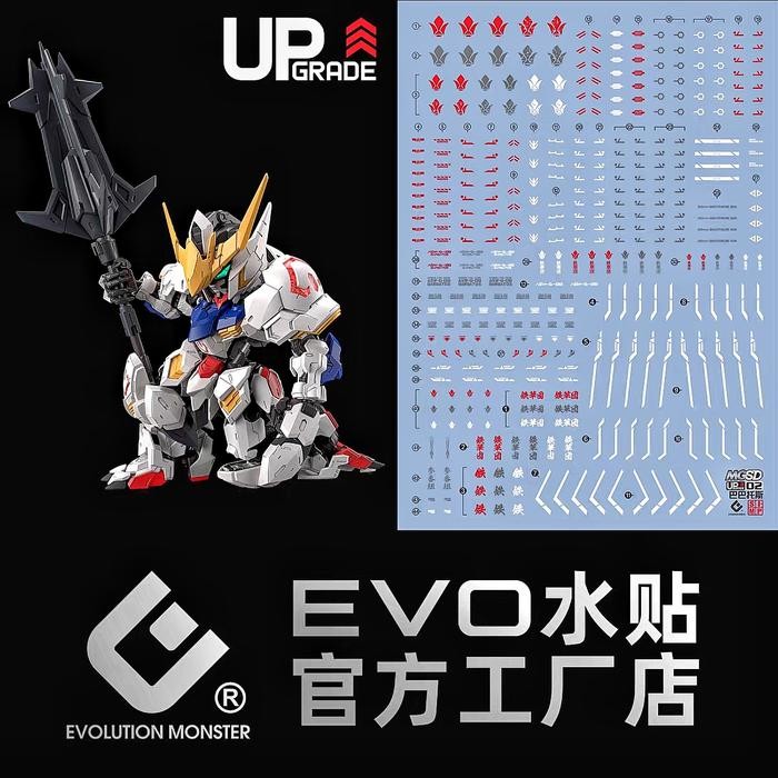 MGSD GUN DAM BARBATOS WATER DECAL EVOLUTION MONSTER