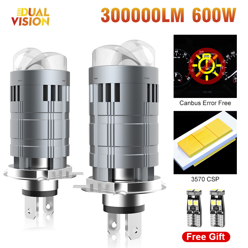 H4 Mini Led Lens Headlamp Car Motorcycle h4 Hi-Lo Headlight Laser