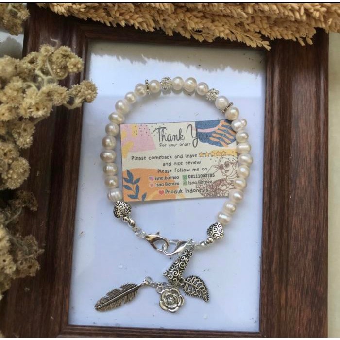 mcgz- Konektor Hijab Mutiara Bohemian Atau Vintage Style / Gelang Etnik