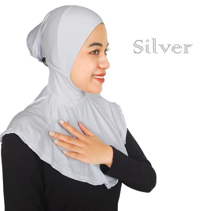 mcgz- Ciput Inner Hijab Antem Jersey Resleting Panjang Bahu Antipusing Kerudung Dalaman