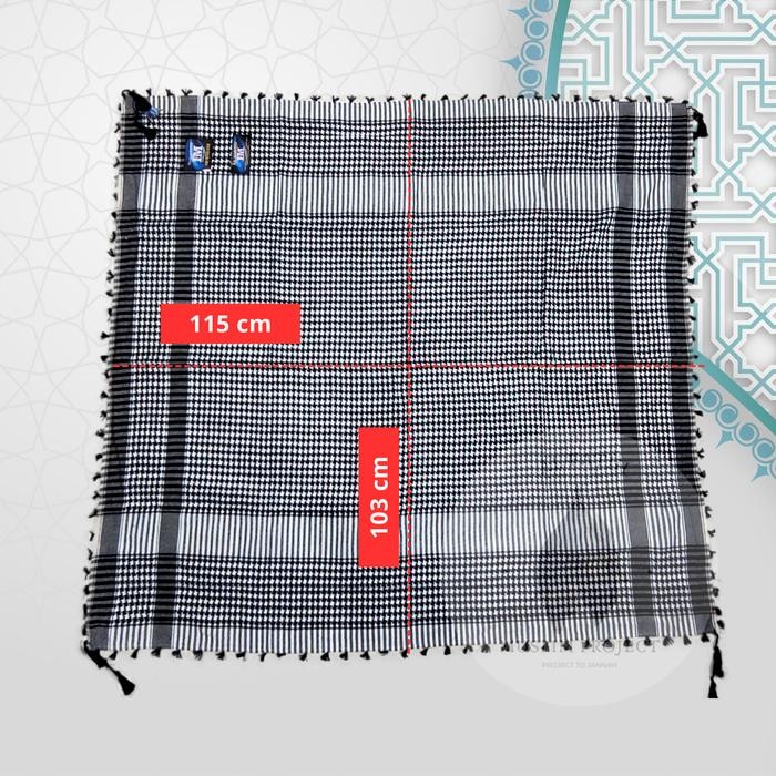 Sorban Motif Palestina Rumbai el Terbaru Surban Santri Arab