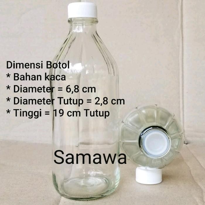 Botol Kaca Bening Botol Apel 500ml Botol Jus