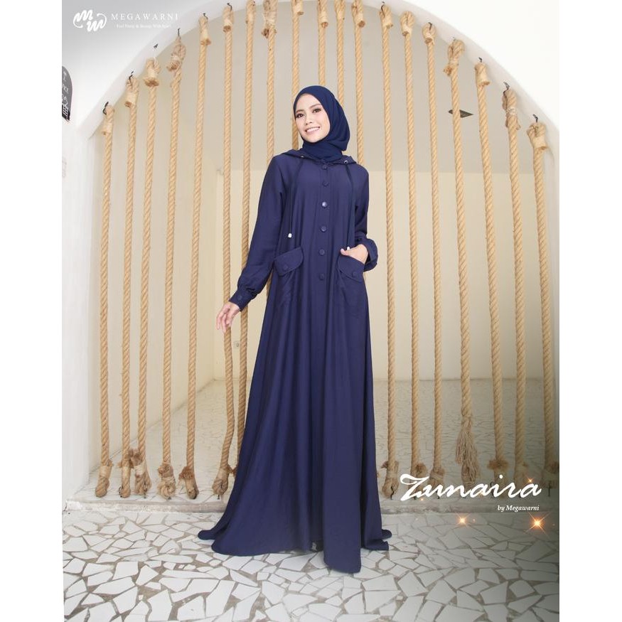 SALE ZUNAIRA GAMIS SYAR'I DRESS ONLY by MEGAWARNI Lembut Muslim Wanita Remaja