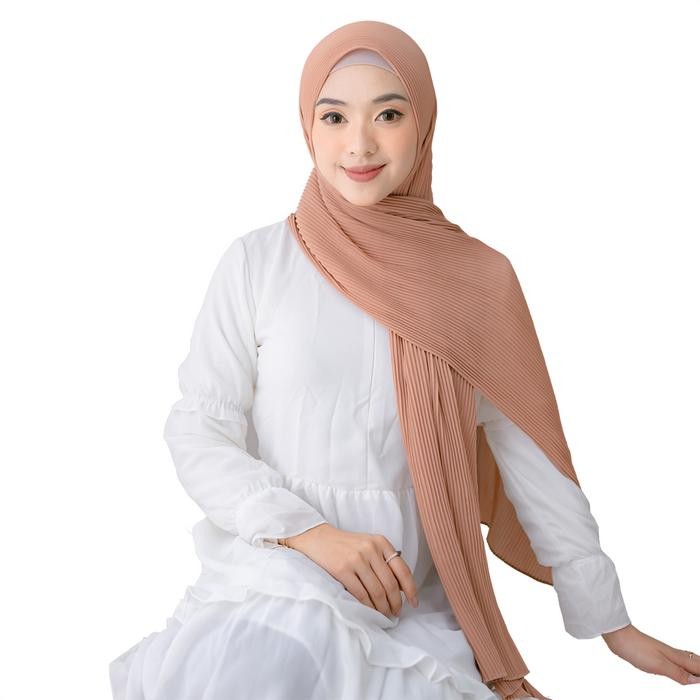 TERMURAH Jilbab Pasina Plisket Ceruty Ba Doll Hijab Pasmina Lipit Murah READY STOCK