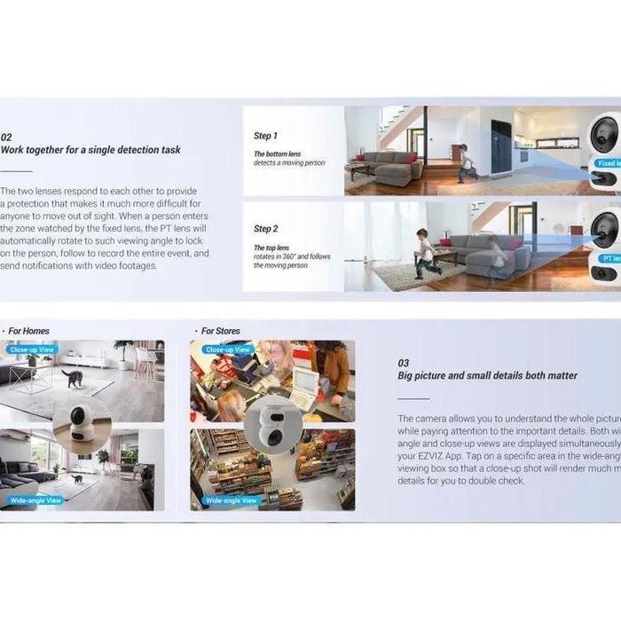 x3ad- [Promo Bundle] Ezviz H7C + H9C 3Mp Cctv Camera